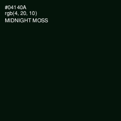 #04140A - Midnight Moss Color Image